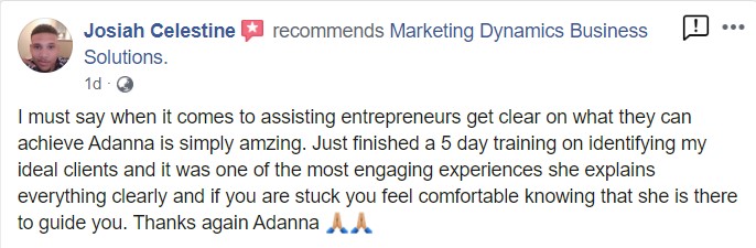 Testimonial Josiah